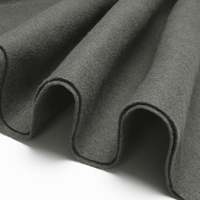 Dark Gray Fabric Sheet 36" X 36", 1.4mm Thick Large Soft Durable Flexible Craft by MITINU