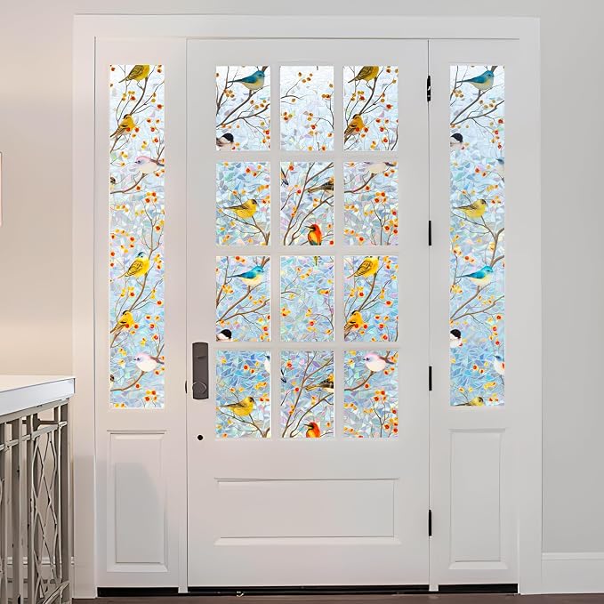 DKTIE Country Rustic Window Privacy Film Rainbow Film Decorative Window Sticker - Image 3