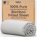 Bambaw 100% Viscose Derived from Bamboo Fitted Sheet Full Size, Cooling Fitted by Bambaw