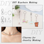 BESARME 1130PCS Keychain Making Kit Jump Rings - Image 3