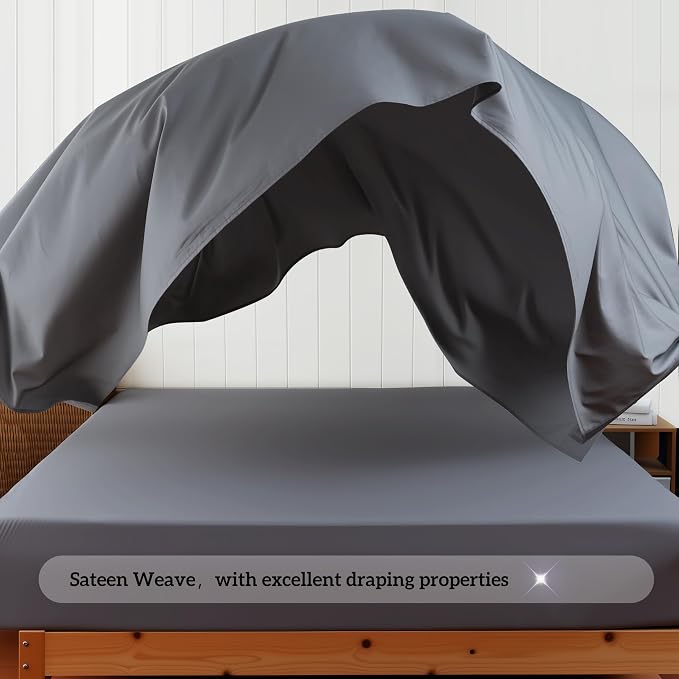 Cotton Flat Sheets Only, 600 TC 100% Cotton Flat Sheet Top Sheet Only, Queen - Image 9