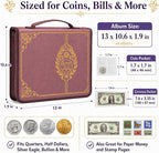 Coin Collection Book Holder for Collectors, 200 Pockets Collecting Album& 30 - Image 5