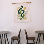 INFUNLY 4pcs Snake Flower Wall Stencils - Image 6