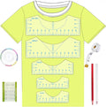 5Pack Tshirt Ruler Guide for Vinyl Alignment, T Shirt Rulers to Center Designs by TIETOC
