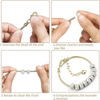 ZYEHXED 10PCS Snake Chain Charm Bracelet - Image 3