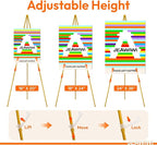JEAWIWI 2PCS Golden Easel Stand - Image 4