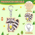 RattanView 24 Pcs Camp Craft Color Your Own Religious Camping Keychains DIY - Image 3