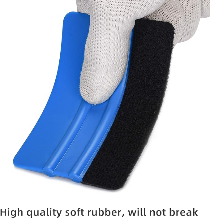 Durable Black Felt Edge Vinyl Squeegee Tool 4-Inch | Car Vinyl Film Wrapping - Image 4