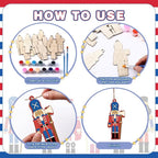 Cinnvoice 60 Pcs Wood Christmas Crafts - Image 3