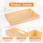 Wooden Serving Trays with Handle - Image 3