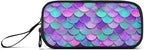 Pink Blue Purple Mermaid Scales Pencil Case Box Boys Girls Large Pencil Pouch - Image 6