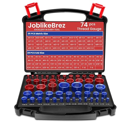 Thread Checker, 39 Inch & 35 Metric Box Set Thread Gauge, Thread Checker by JoblikeBrez