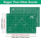 ArtAt Self Healing Cutting Mat: 12″x 18″ Green Double Sided Non-Slip 5 Layers - Image 2