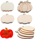 48PCS Unfinished Wood Pumpkin Cutouts by QDXATIVP