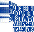 Letter Stickers, Mailbox Numbers, 2 Inch Waterproof Vinyl Alphabet | 2 Inch Blue by Llewyn