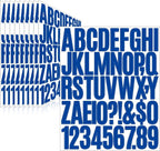 Letter Stickers, Mailbox Numbers, 2 Inch Waterproof Vinyl Alphabet | 2 Inch Blue by Llewyn