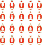 20PCS Sports Charms Enamel Basketball Baseball Pendant Charms by ANGLESJELL