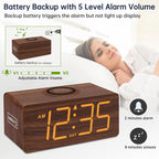 DreamSky Wooden Digital Alarm Clock - Image 6