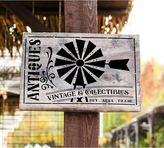 Farmhouse Stencils for Painting on Wood Kitchen Paint Stencils Flower Farm - Image 7
