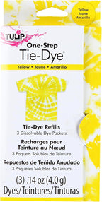 Tulip One-Step Tie-Dye Kit Fabric, 3 Fabric Dye Refill Packs by Tulip