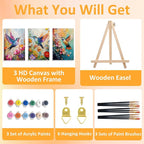 Mandun 3 Pack Paint by Numbers Kit - Image 4