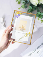 REDHUGO Glass Pressed Flower Frame Handmade, Floating Picture Frames - Image 2