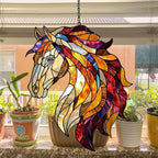 Colorful Horse Exotic Acrylic Suncatcher Stained Glass Effect Window Car - Image 4