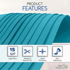Light Blue EVA Foam Sheets for Crafts, 9 x 12 Inch, 2mm Thickness – Ideal for - Image 4