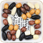 120Pcs Oval Wood Beads, BetterJonny Large Hole Wooden Barrel Beads Loose Wooden - Image 5