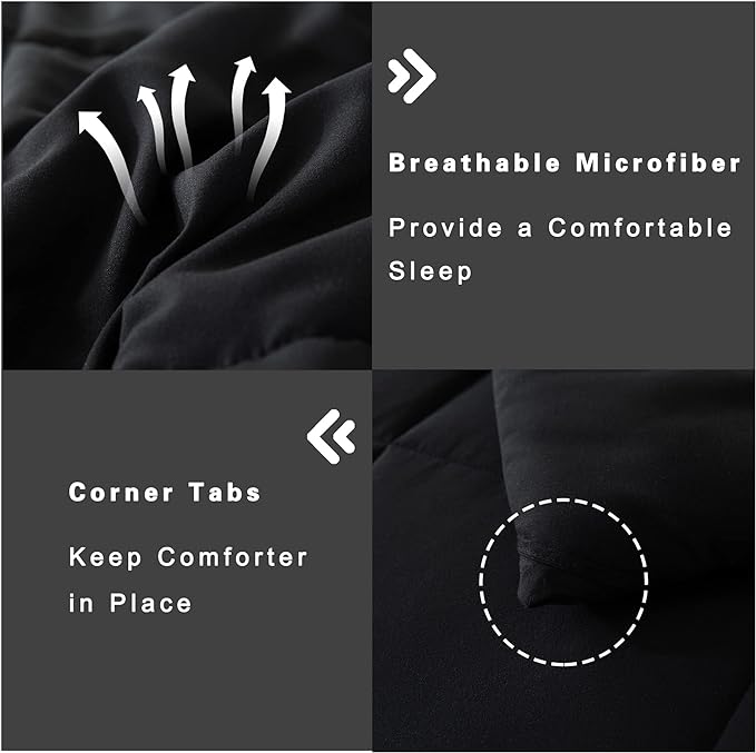DOWNCOOL Queen Comforter Set -All Season Queen Bed Set - Image 5
