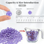 DomeStar 1 LB Flat Glass Marbles, Vase Fillers Beads, DIY Crafts Table Scatter - Image 2