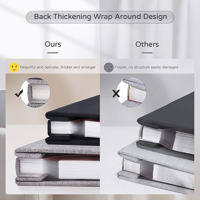 Popotop Large Photo Album Self Adhesive 4x6 5x7 8x10 Scrapbook Album DIY - Image 6