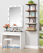 Harwaya 5 Tier Wall Bookshelf Unit - Image 7