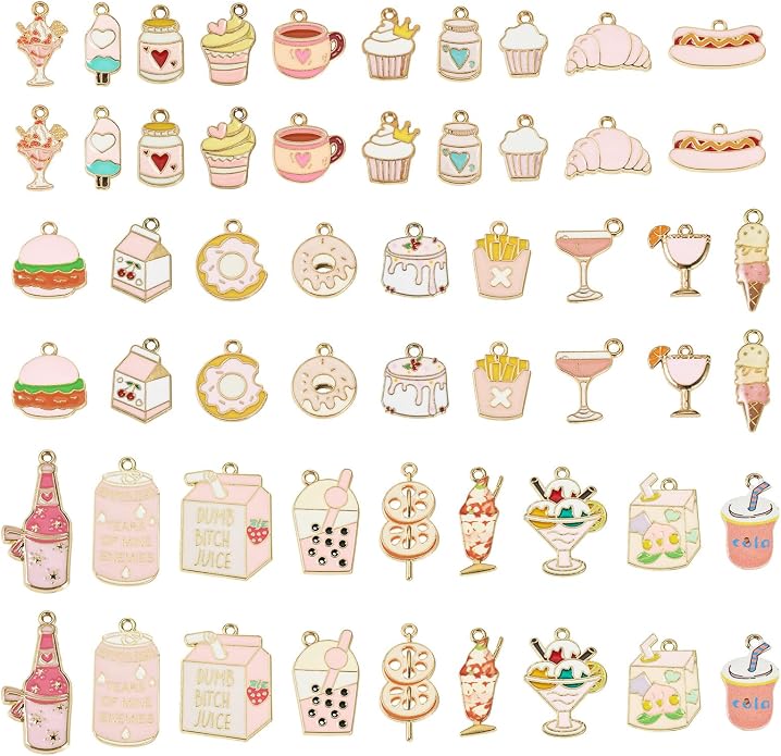 Enamel Food Charms Cute Assorted Food Pendants Sweet Dessert Charms - Image 8
