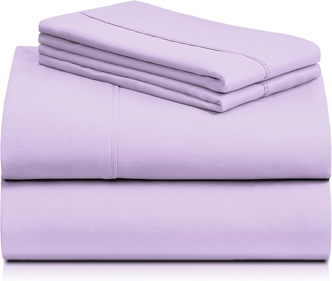 LuxClub 4 PC Full Sheet Set, Deep Pockets Wrinkle Free Cooling Bed Sheets Hotel - Image 9