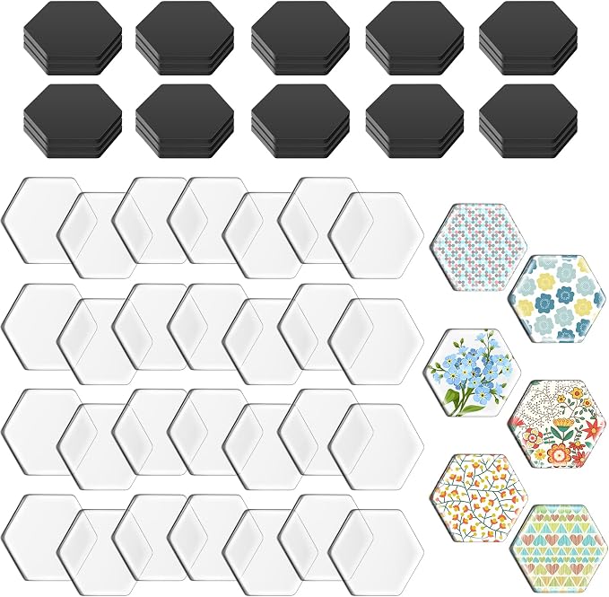 72 Pieces Round Craft Magnets Glass Ceramic Ferrite Magnet by Weewooday