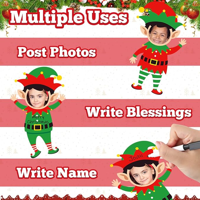 48 Set Christmas Elf Cutouts - Image 3