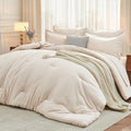 MUXHOMO 7 Pieces King Comforter Set, Soft Bed in a Bag King Size, All Season by MUXHOMO