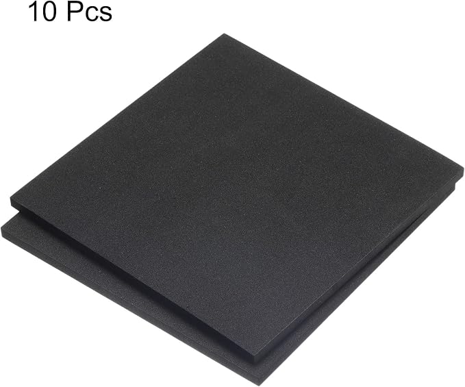 uxcell EVA Foam Sheets Black 9.6 Inch x 9.6 Inch 10mm Thickness - Image 3