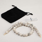 10mm Matte White Quartz Bead, 15-Inch Matte Round Loose Stone Beads - Image 7