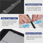 Card Binder – 400 Capacity, Zippered Trading Card Holder - Image 3