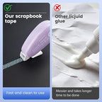 4 Pack Double Sided Tape Roller, Scrapbook Supplies, Glue Tape Roller - Image 3