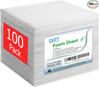 100 Pack Foam Sheets, DAT 12" x 12", 1/16" Thickness, Foam Wrap Cushioning by DAT