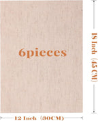 Caydo 6 Pieces Aida Cloth 14 Count Linen Cross Stitch Fabric Embroidery Fabric - Image 2