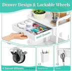 SUNALLY 3 Tier Rolling Cart - Image 3