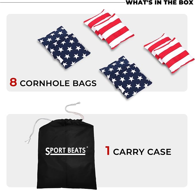 SPORT BEATS Cornhole Bags Set of 8 - Image 6