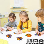 Renbuzhu 40PCS Halloweens Crafts Bulk: Ghosts Pumpkins Paper Suncatchers DIY - Image 7