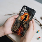 Case for Samsung Galaxy S25 FE, Halloween Witch Moon Stained Glass Design - Image 5