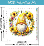 Gnome Flowers Stamped Cross Stitch Kits - Image 2