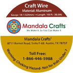 Mandala Crafts 18 Gauge Gold Tone Anodized Aluminum Craft Wire, 100 FT | Colored - Image 3